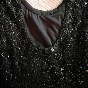 Black Sequin Dress